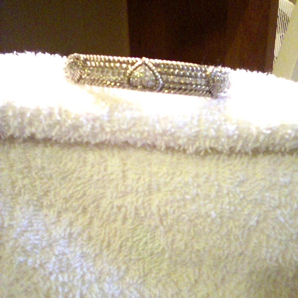 Judith Ripka Silver Bracelet with CZ Elegant Design